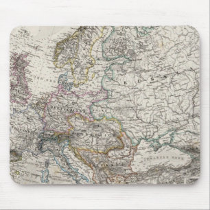Europe Map by Stieler Mouse Mat