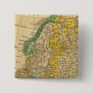Europe Map by Worcester 15 Cm Square Badge