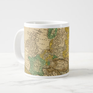 Europe  Map by Worcester Large Coffee Mug
