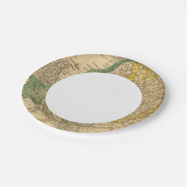 Europe  Map by Worcester Paper Plate (Angled)