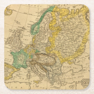 Europe Map by Worcester Square Paper Coaster