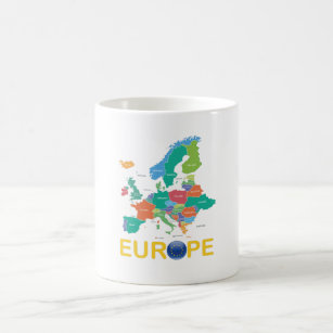 Europe Map Coffee Mug