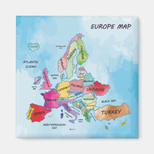 Europe Map Magnet