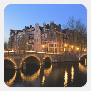 Europe, Netherlands, Holland, Amsterdam, Square Sticker