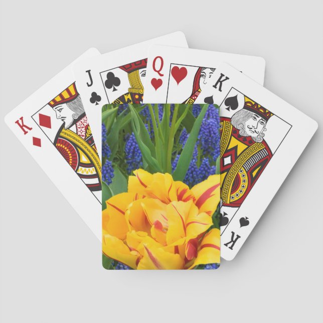Europe, Netherlands, Lisse. Tulips Playing Cards (Back)
