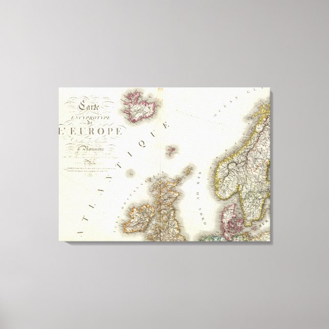 Europe Northwest Canvas Print (Front)