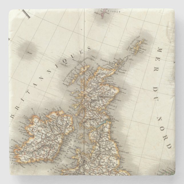Europe Northwest Stone Coaster (Front)