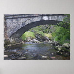 Europe, Norway. Stone Bridge enroute to Bergen Poster
