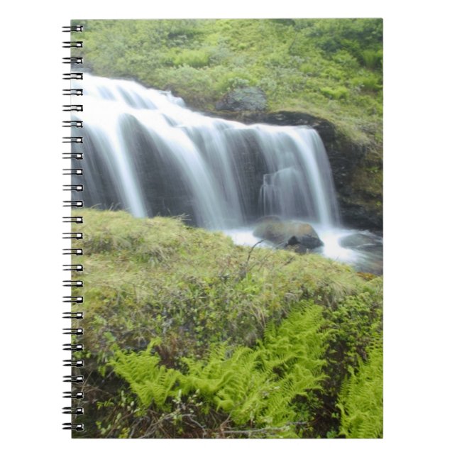 Europe, Norway. Waterfall. Notebook (Front)