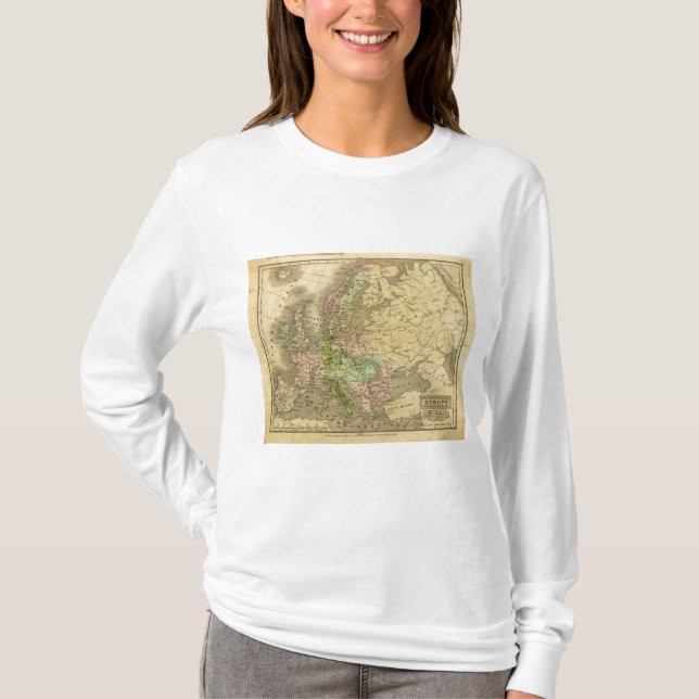 Europe Olney Map T-Shirt (Front)