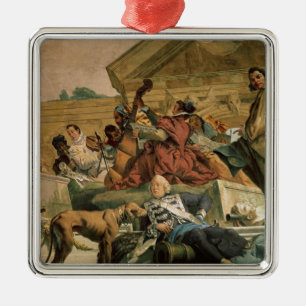 Europe, one of the Four Continents Metal Tree Decoration