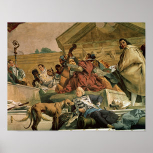 Europe, one of the Four Continents Poster