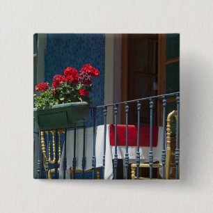Europe, Portugal. Historic town of Sintra. 15 Cm Square Badge