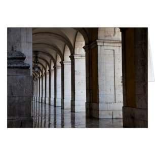 Europe, Portugal, Lisbon. Columns Of The Arcade