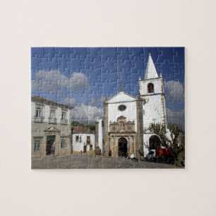 Europe, Portugal, Obidos. Santa Maria Church in Jigsaw Puzzle