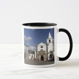 Europe, Portugal, Obidos. Santa Maria Church in Mug