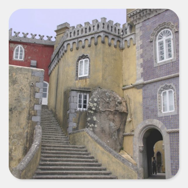 Europe, Portugal, Sintra. The Pena National 2 Square Sticker (Front)