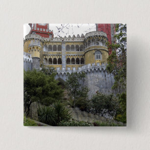Europe, Portugal, Sintra. The Pena National 3 15 Cm Square Badge