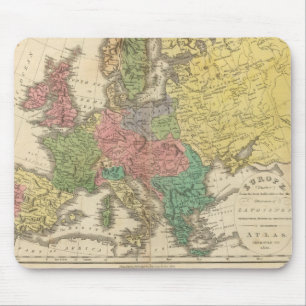 Europe Religion Atlas Map Mouse Mat