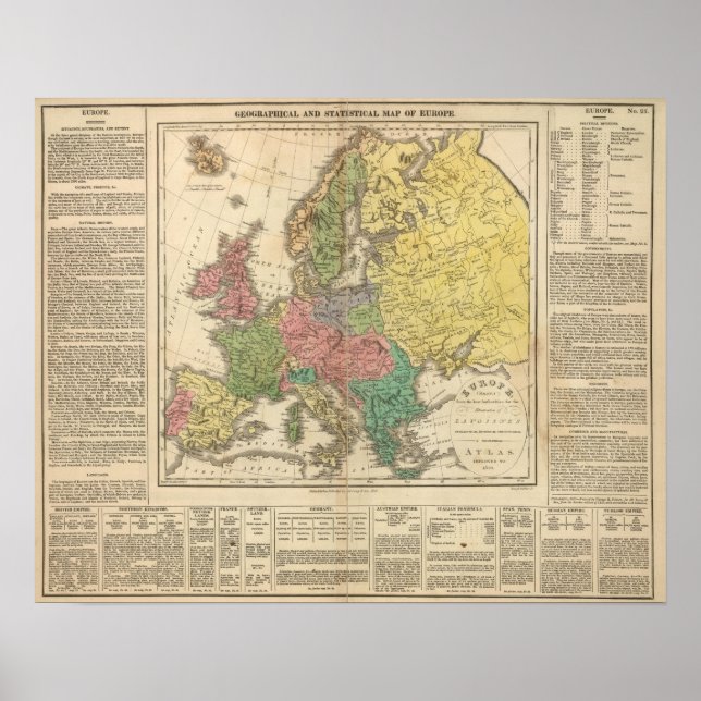 Europe Religion Atlas Map Poster (Front)