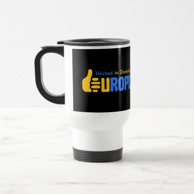 Europe Rocks! mug - choose style & colour (Left)