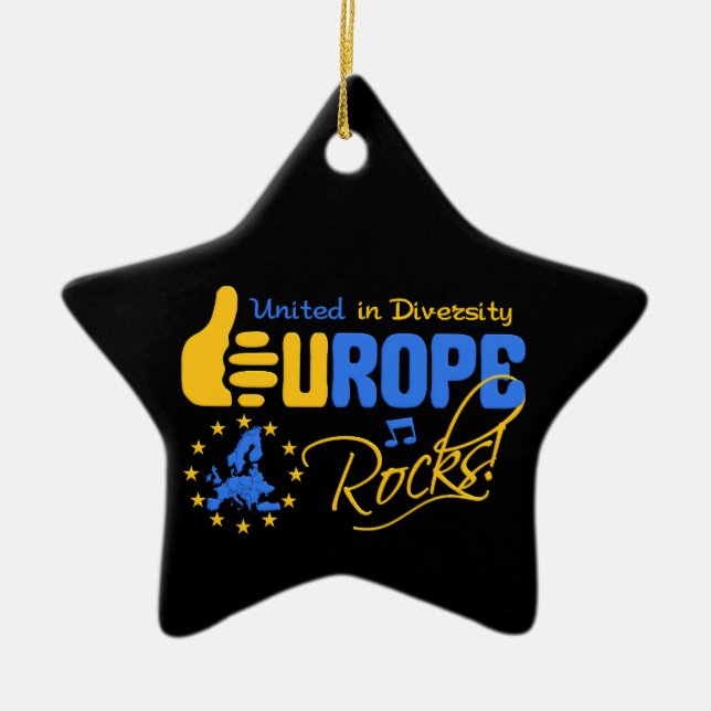 Europe Rocks! ornament (Front)