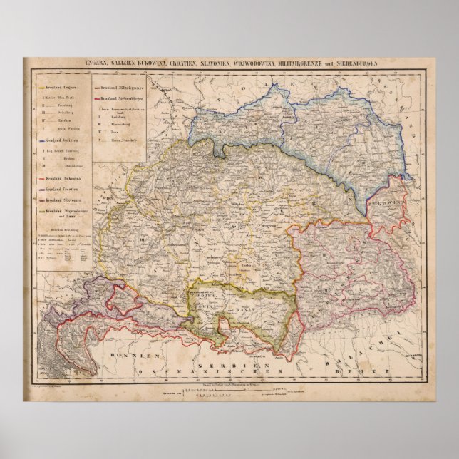 Europe, Slovakia, Hungary Poster (Front)