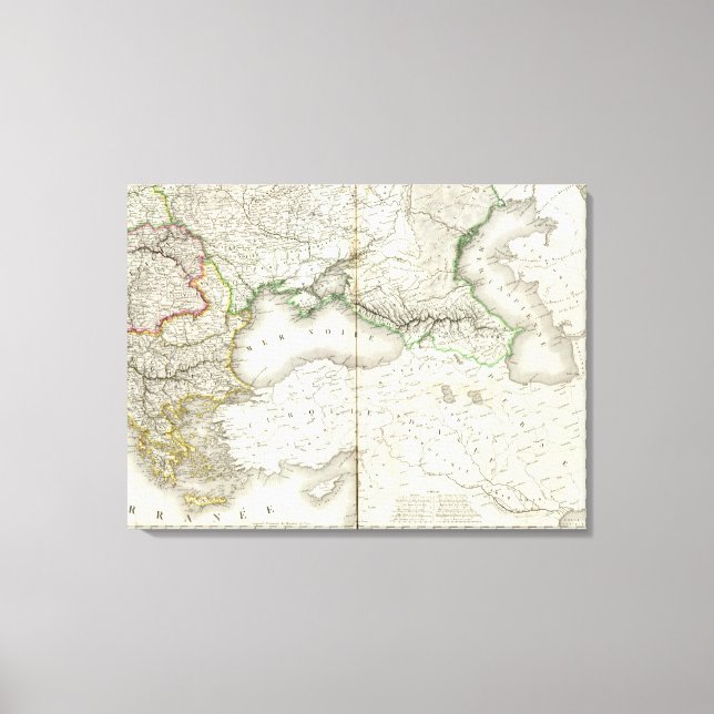 Europe Southeast Canvas Print (Front)