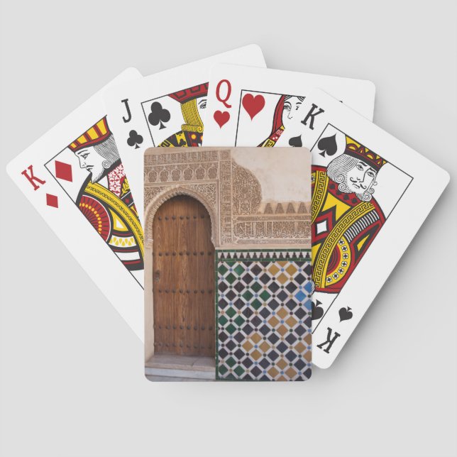 Europe, Spain, Andalusia, Granada, Alhambra Playing Cards (Back)