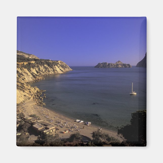 Europe, Spain, Balearics, Ibiza, Cala d'Hort Magnet (Front)
