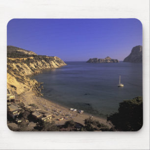 Europe, Spain, Balearics, Ibiza, Cala d'Hort Mouse Mat
