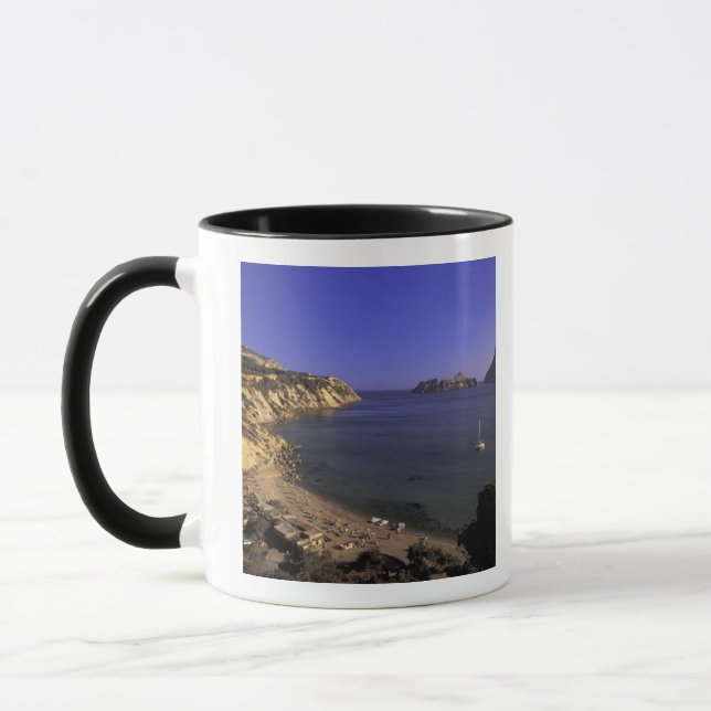 Europe, Spain, Balearics, Ibiza, Cala d'Hort Mug (Left)