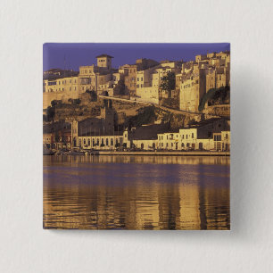 Europe, Spain, Balearics, Menorca, Mao. Dawn 15 Cm Square Badge