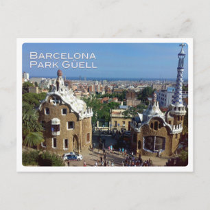Europe - Spain - Barcelona - Park Güell - Postcard