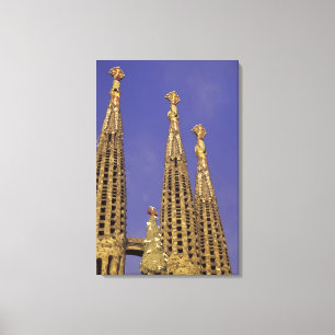 Europe, Spain, Barcelona Sagrada Familia Canvas Print