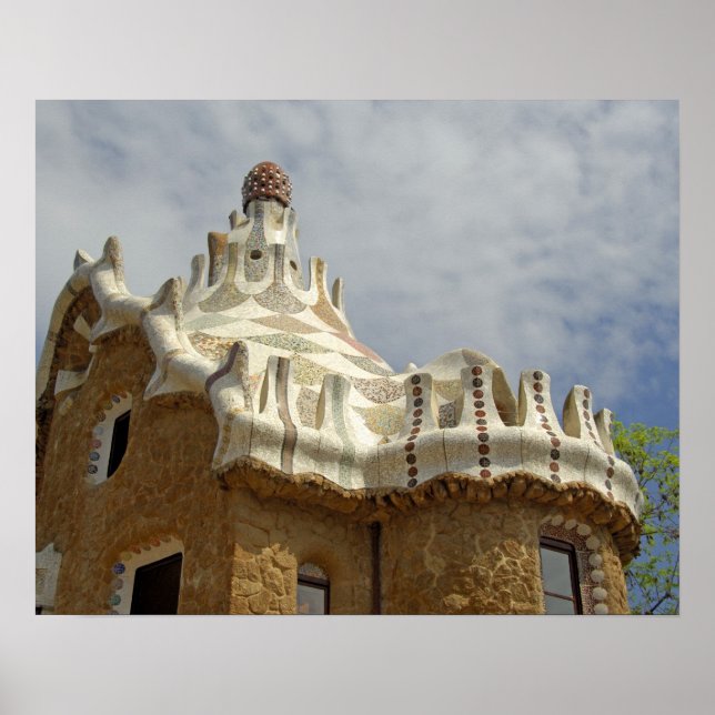 Europe, Spain, Catalunya, Barcelona. Park Guell, 2 Poster (Front)