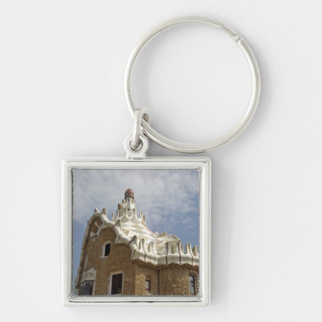 Europe, Spain, Catalunya, Barcelona. Park Guell, Key Ring (Front)