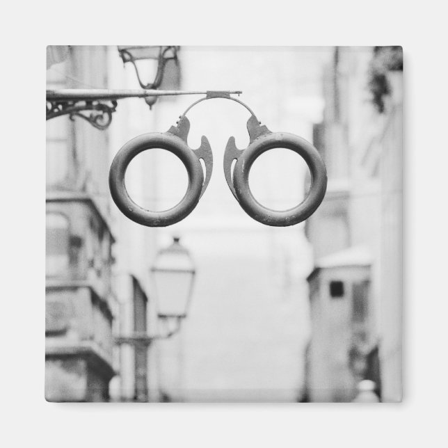 Europe, Spain, Mallorca. Eyeglass shop sign, Magnet (Front)