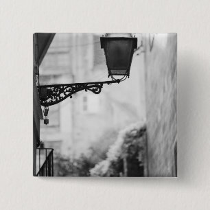 Europe, Spain, Mallorca. Street lamps, Palma 15 Cm Square Badge