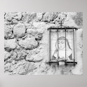 Europe, Spain, Mallorca. The Holy Wall, Poster
