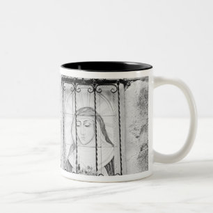 Europe, Spain, Mallorca. The Holy Wall, Two-Tone Coffee Mug