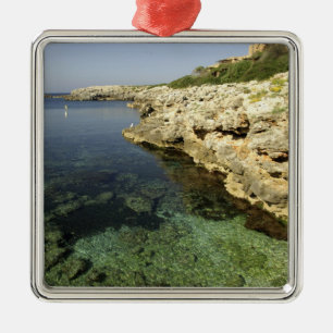 Europe, Spain, Minorca (aka Menorca), Binibeca. Metal Tree Decoration