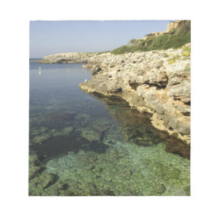 Europe, Spain, Minorca (aka Menorca), Binibeca. Notepad