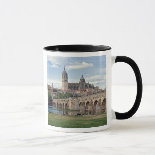Europe, Spain, Salamanca. The Roman bridge over Mug