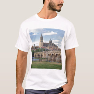 Europe, Spain, Salamanca. The Roman bridge over T-Shirt