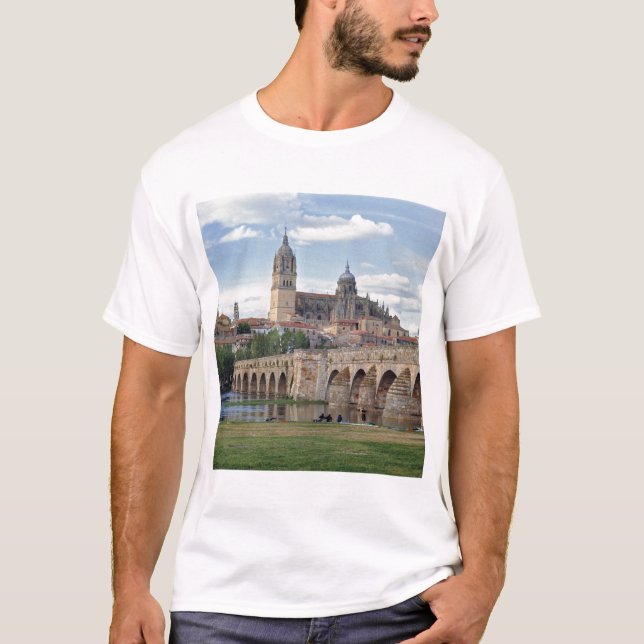 Europe, Spain, Salamanca. The Roman bridge over T-Shirt (Front)