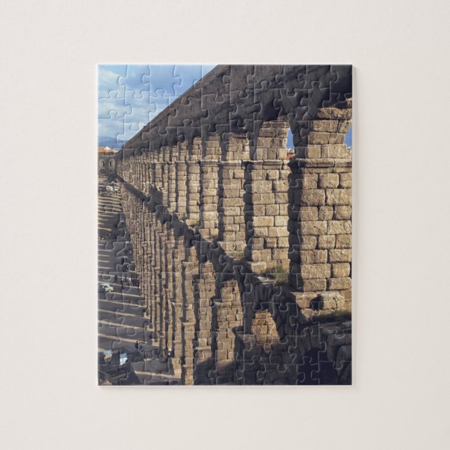 Europe, Spain, Segovia. Late light casts shadows Jigsaw Puzzle (Vertical)