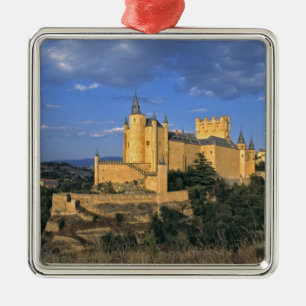 Europe, Spain, Segovia. The Alcazar, a World Metal Tree Decoration