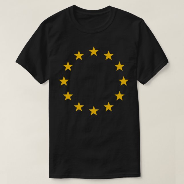 Europe stars flag logo European Union symbol EU T-Shirt (Design Front)