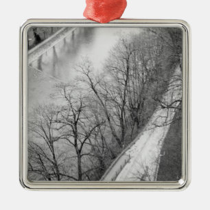 Europe, Switzerland, Bern. Overview of the Aare Metal Tree Decoration